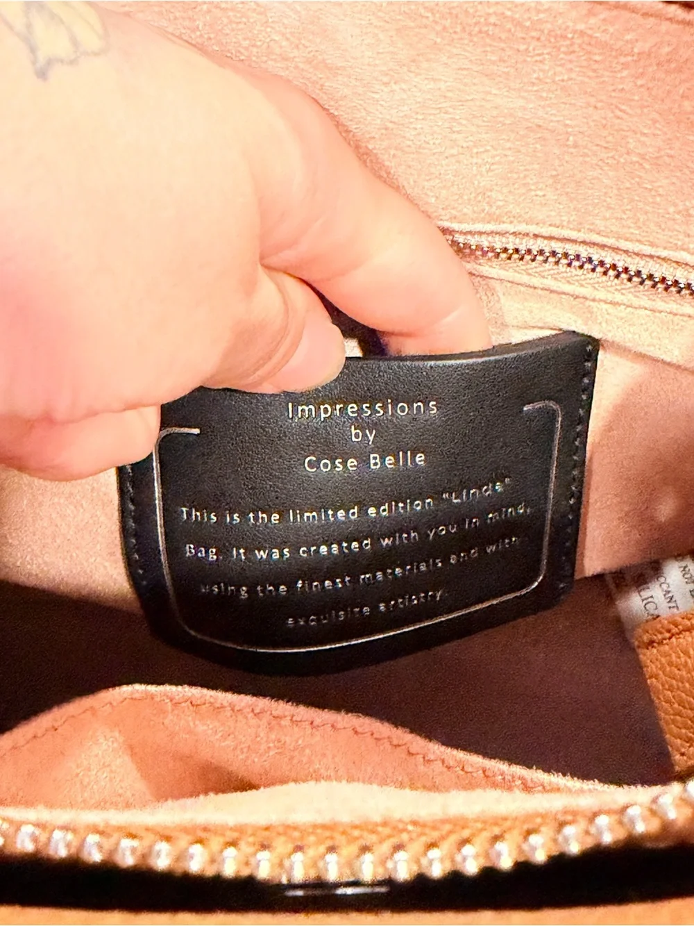Impressions Orange Structured Satchel
